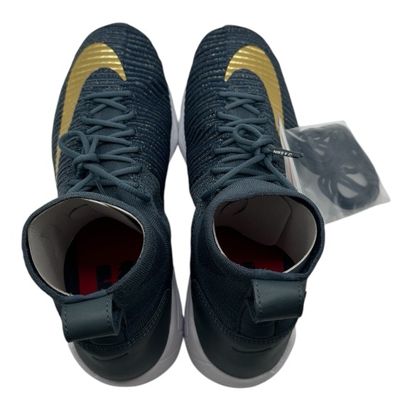 Nike Zoom Mercurial XI FK FC Flyknit‎ Shoes Mens 11 Blue Gold Sneaker 852616-400 main image 7